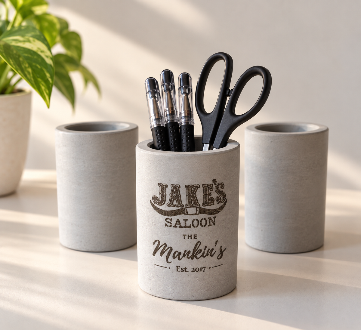 Concrete Pen Holder