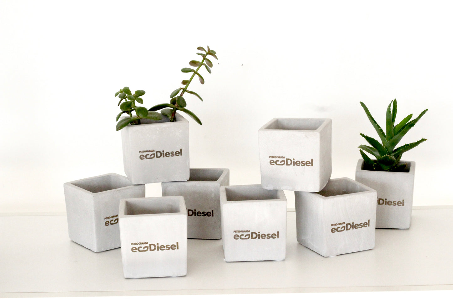 3" Concrete Cube Planter Pot