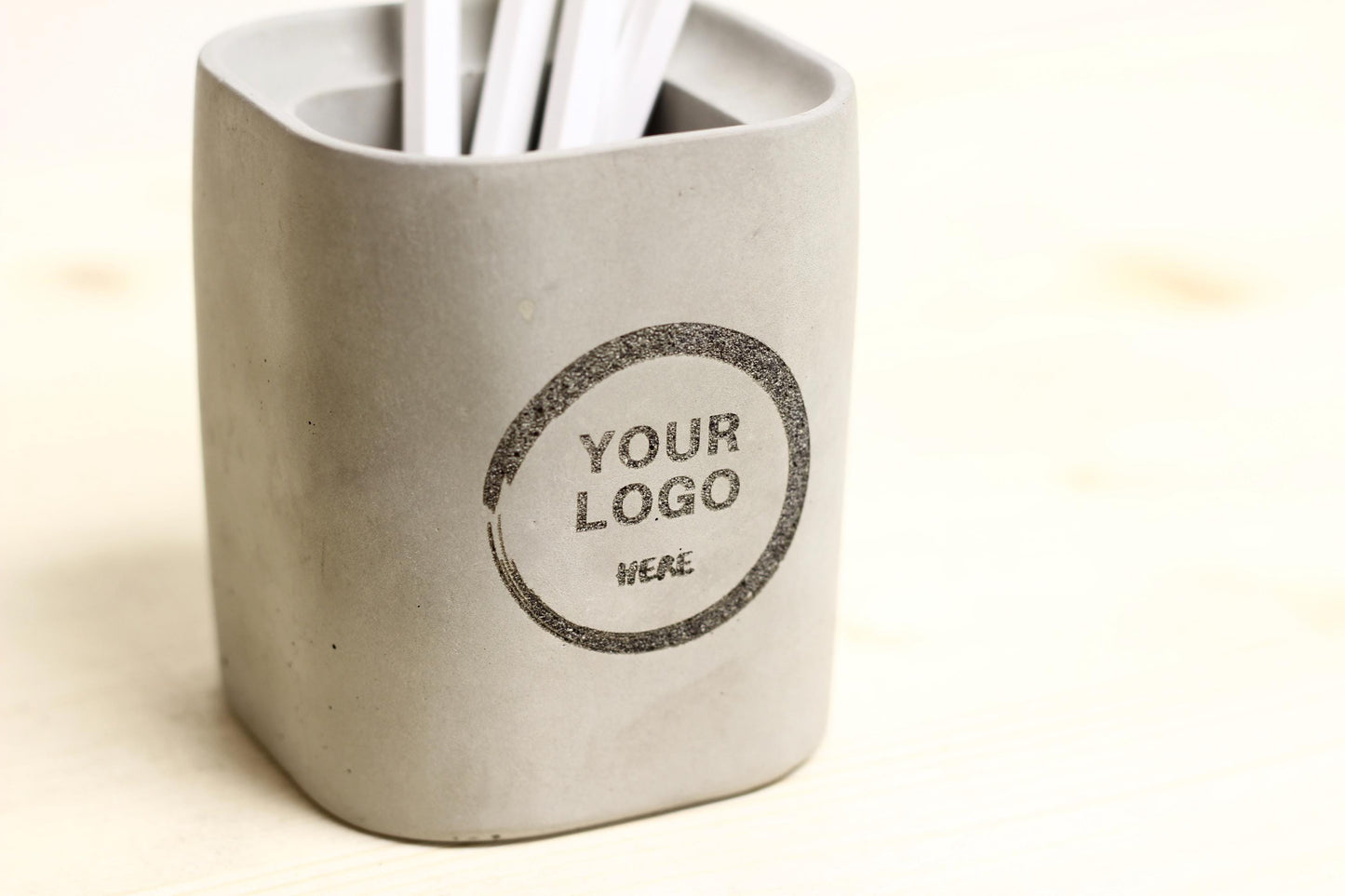 Personalized Toothbrush Holder, Custom Bathroom Concrete Set